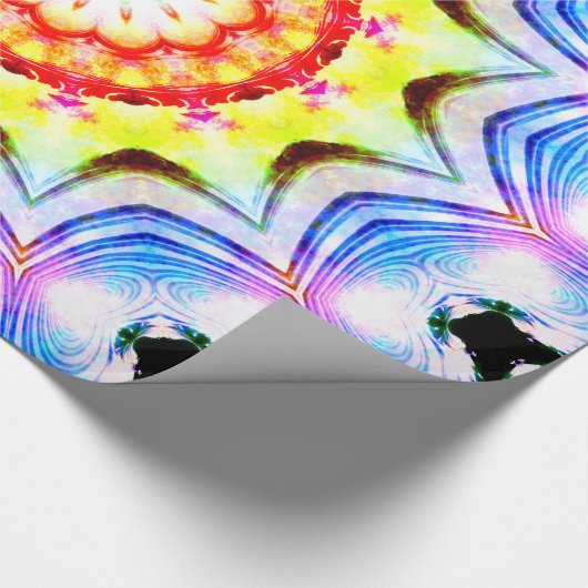 Fantasy Priest Magical Magical Vibranno Mandela Geschenkpapier (Ecke)