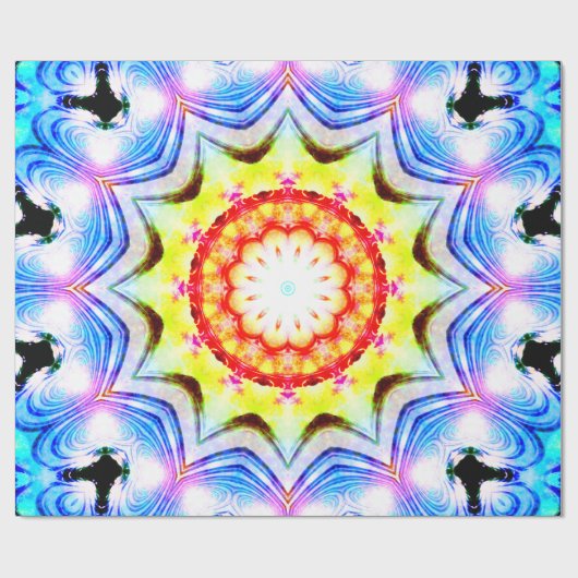 Fantasy Priest Magical Magical Vibranno Mandela Geschenkpapier (Flach)