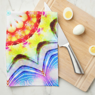 Fantasy Priest Magical Magical Vibranno Mandela Geschirrtuch