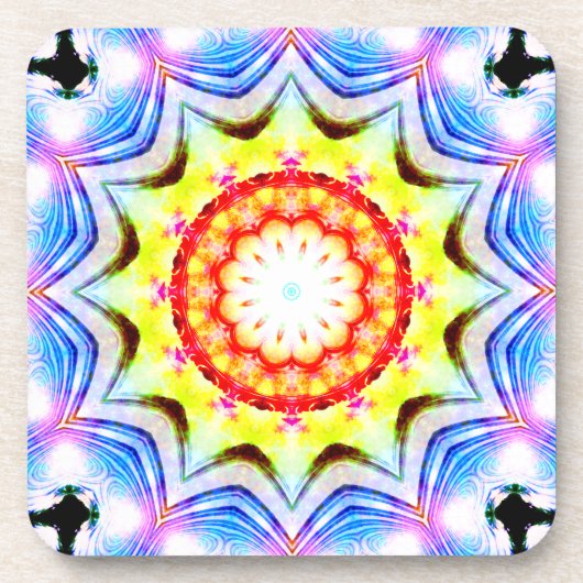 Fantasy Priest Magical Magical Vibranno Mandela Getränkeuntersetzer (Vorderseite)