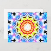 Fantasy Priest Magical Magical Vibranno Mandela Postkarte (Vorne/Hinten)