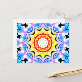 Fantasy Priest Magical Magical Vibranno Mandela Postkarte