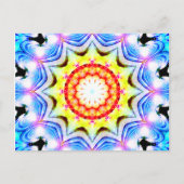 Fantasy Priest Magical Magical Vibranno Mandela Postkarte (Vorderseite)