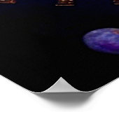 Fantasy Princess Purple Blumen Poster (Ecke)