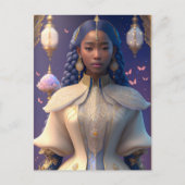 Fantasy Prinzessin, Postüberqueren Postkarte (Vorderseite)