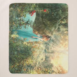 Fantasy Prinzessin: Sommer Natur Vintag. Sherpadecke