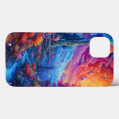 Fantasy Psychedelic Landschaft Case-Mate iPhone Hülle (Rückseite (Horizontal))