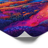 Fantasy Psychedelic Landschaft Poster (Ecke)