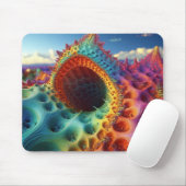 Fantasy Psychedelic Snakehole auf einem desolaten  Mousepad (Mit Mouse)