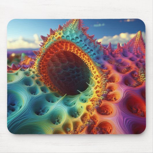 Fantasy Psychedelic Snakehole auf einem desolaten  Mousepad (Vorne)