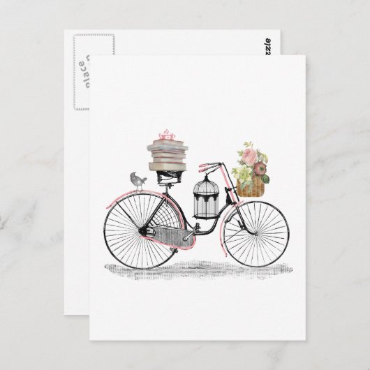 Fantasy Push Bike Postkarte (Vorne/Hinten)