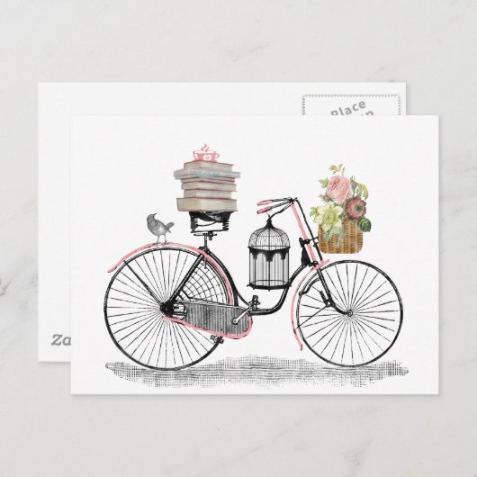 Fantasy Push Bike Postkarte (Vorne/Hinten)