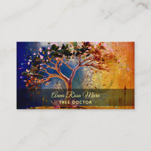 *~* Fantasy QR AP82 Ethereal TREE Business Card Visitenkarte