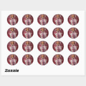 Fantasy Queen 2 Address Labels Runder Aufkleber (Blatt)