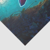 Fantasy Rabbit Gitarre spielen Seidenpapier (Detail)