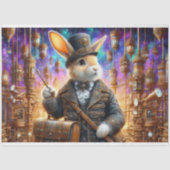 Fantasy Rabbit Mechanischer Steampunk Decoupage Seidenpapier (Vorderseite)