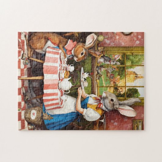 Fantasy Rabbit Tee Party Tier Puzzle (Horizontal)