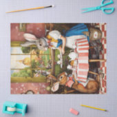 Fantasy Rabbit Tee Party Tierdekoupage Seidenpapier (Basteln)