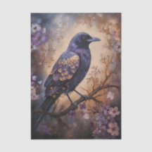 Fantasy-Rabe-Blumenmuster