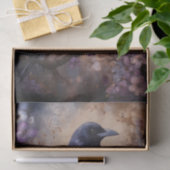 Fantasy-Rabe-Blumenmuster Seidenpapier (Geschenk)