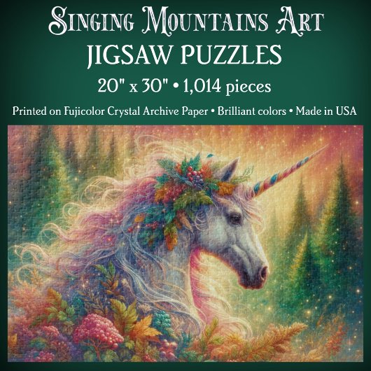 Fantasy Rainbow Dreamy Unicorn Puzzle