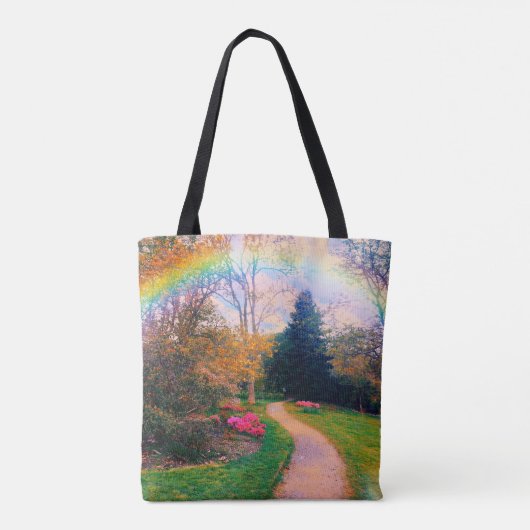 Fantasy Rainbow Garden Tasche (Rückseite)