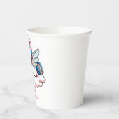 Fantasy Rainbow Unicorn Kinderdusche Pappbecher (Links)