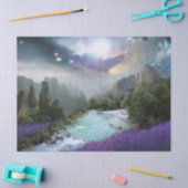 Fantasy Rainforest Landschaftlich Landschaft Seidenpapier (Basteln)