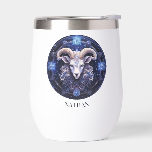 Fantasy Ram Zodiac Symbol Celestial Galaxy Aries (Links)
