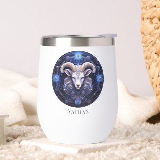 Fantasy Ram Zodiac Symbol Celestial Galaxy Aries