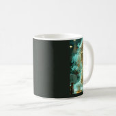 Fantasy-Rauch-Kunst Frau Leuchtender Kaffeebecher Kaffeetasse (VorderseiteRechts)