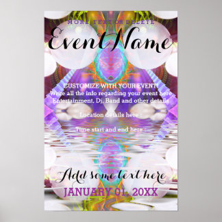 Fantasy Rave Event Individualisierbares Poster Tem