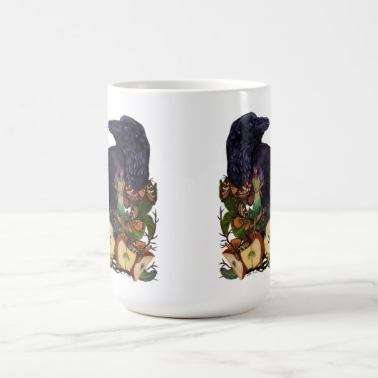 Fantasy Raven Fee Art Kaffeetasse (Mittel)