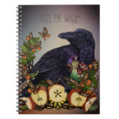 Fantasy Raven Fee Art Notizblock (Vorderseite)