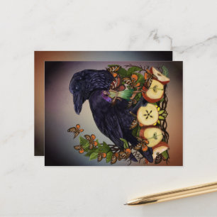 Fantasy Raven Fee Art Postkarte