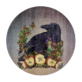 Fantasy Raven Fee Art Schneidebrett (Vorderseite)