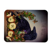 Fantasy Raven Fee Kunst, Dichtung und Musik Magnet (Horizontal)