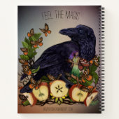 Fantasy Raven Fee Kunstgeschichte Notizblock (Rückseite)