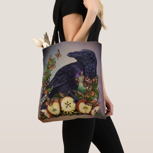 Fantasy Raven Fee Tote Tag Tasche (Von Nahem)