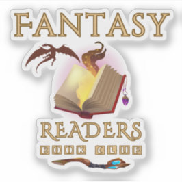 Fantasy Reader Book Club Buchsticker Aufkleber