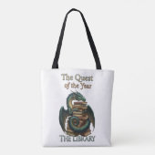 Fantasy Reading Dragon Librarian | Das Streben nac Tasche (Rückseite)