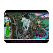Fantasy Realm Color Illustration Magnet (Horizontal)