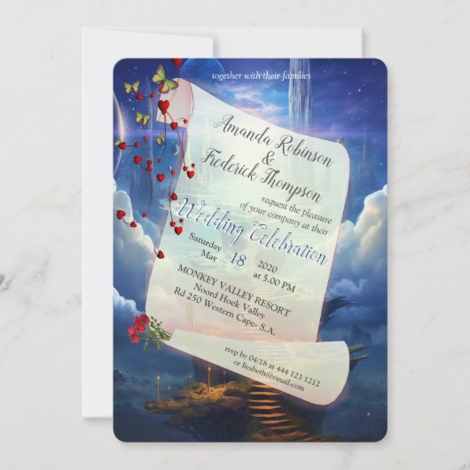 Fantasy Realms of Magic Scenerics Designs Einladung (Vorderseite)