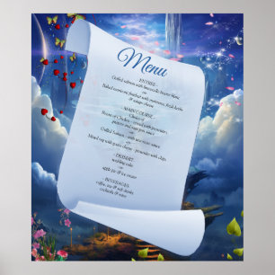 Fantasy Realms of Magic Scenerics Designs Poster