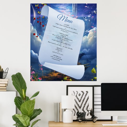 Fantasy Realms of Magic Scenerics Designs Poster (Heimbüro)