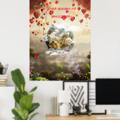 Fantasy Realms of Magic Scenerics Designs Poster (Heimbüro)