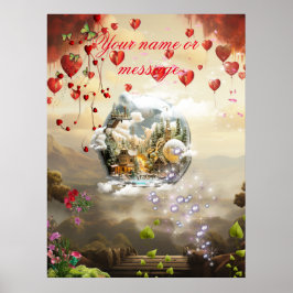 Fantasy Realms of Magic Scenerics Designs Poster