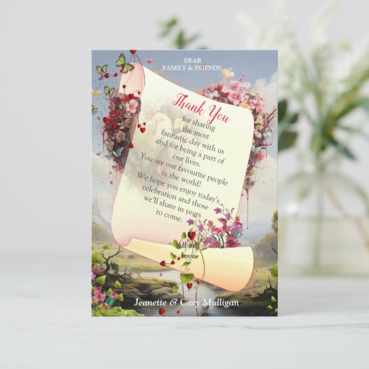 Fantasy Realms of Magic Scenerics Designs RSVP Karte (Stehend Vorderseite)