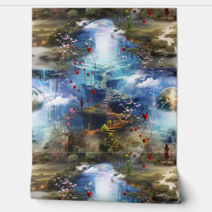 Fantasy Realms of Magic Scenerics Designs Tapete