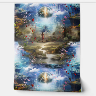 Fantasy Realms of Magic Scenerics Designs Tapete